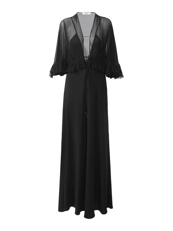 Chloe' Maxi Robe - Noir