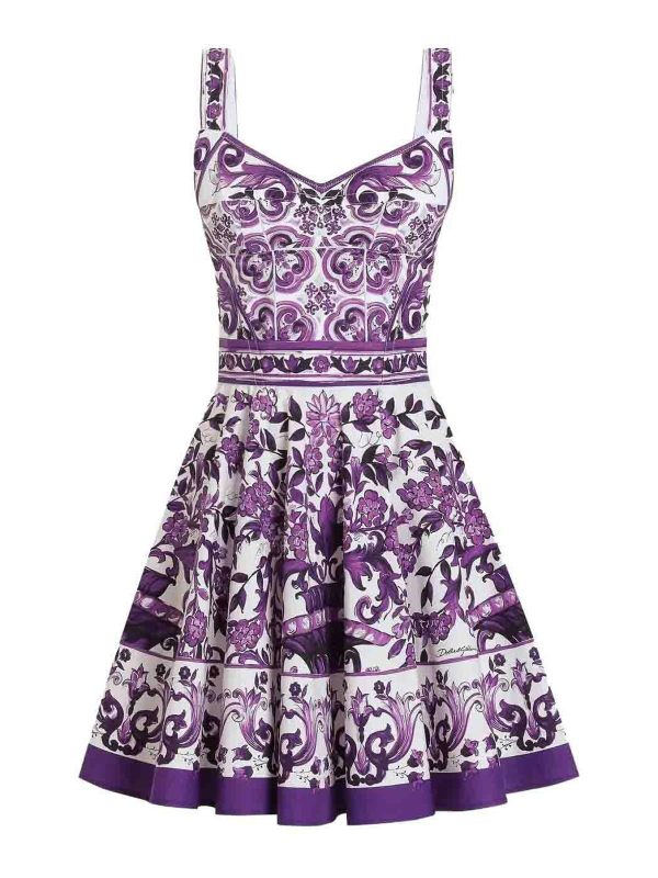 Dolce & Gabbana Robe Au Genou - Blanc