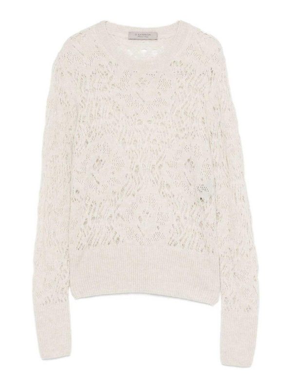 D. Exterior Pull Col Rond - Blanc