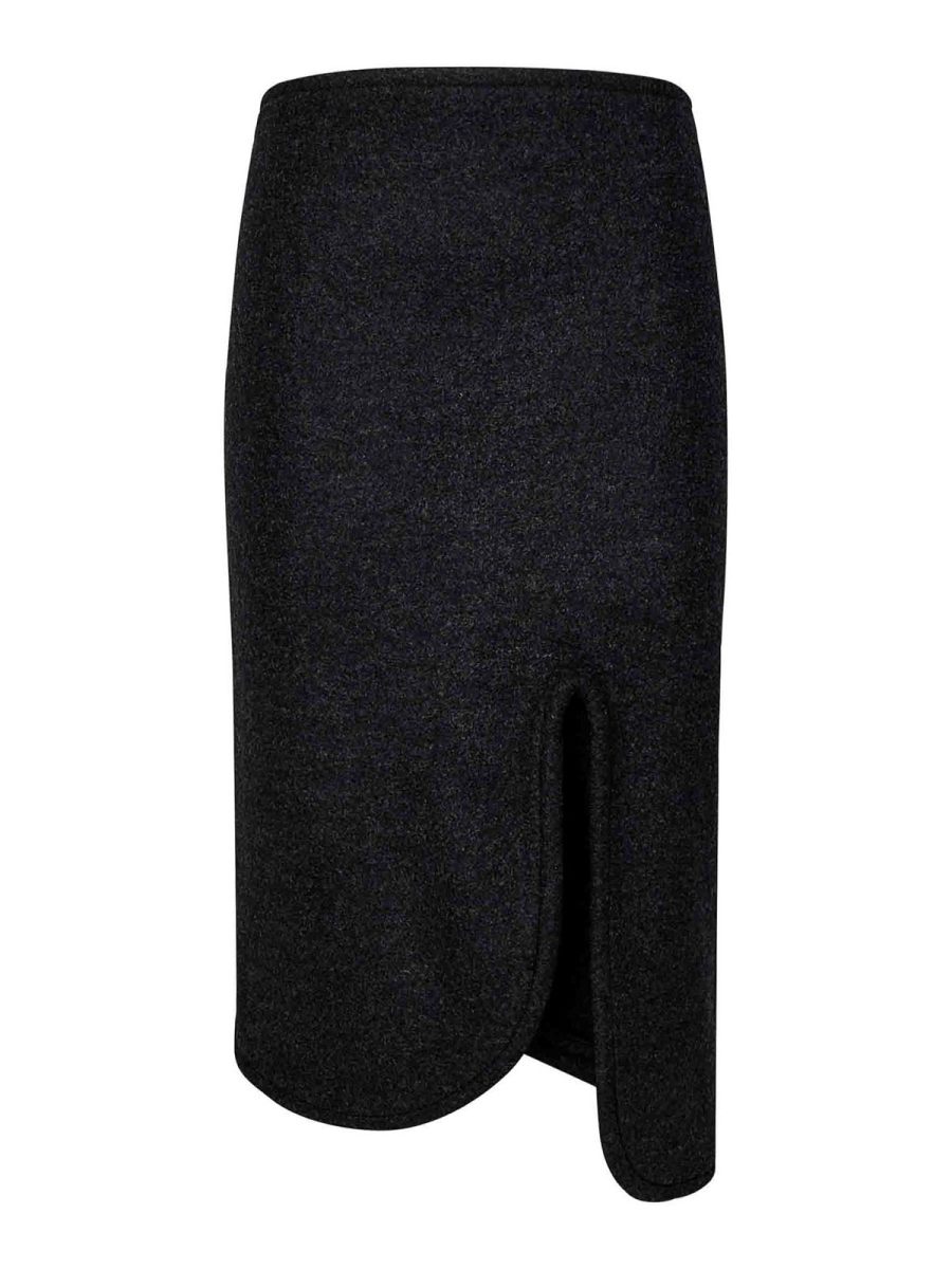 Victoria Beckham Jupe Midi - Gris