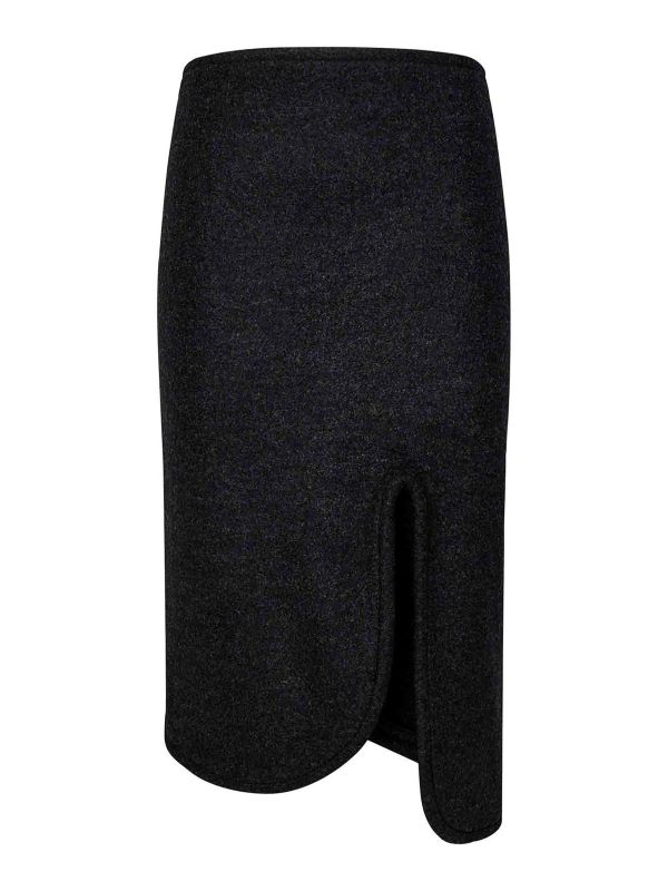 Victoria Beckham Jupe Midi - Gris