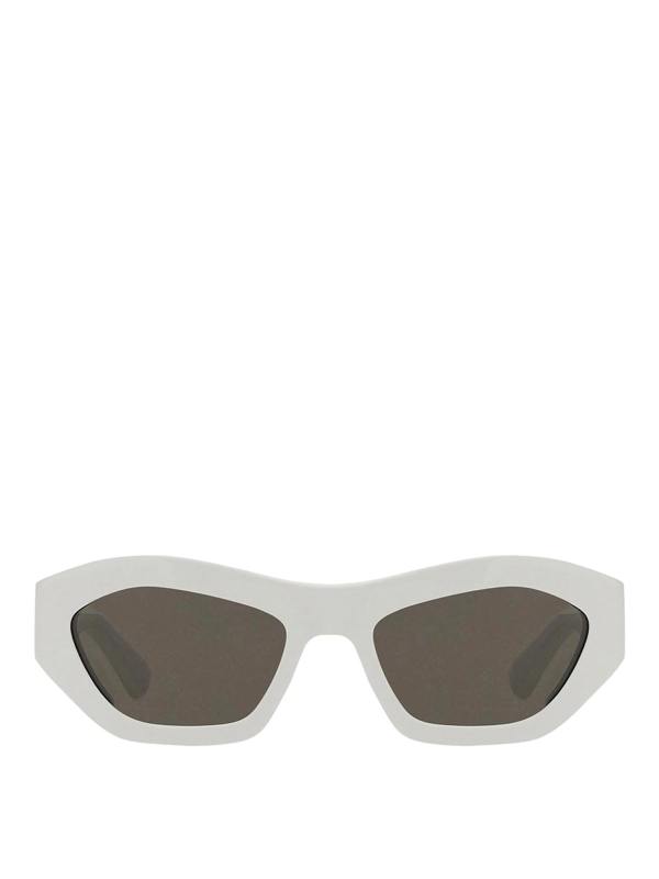 Bottega Veneta Lunettes De Soleil - Blanc