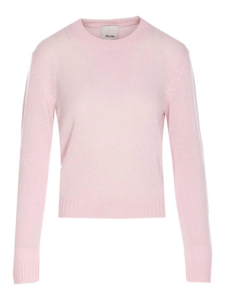 Allude Pull Col Rond - Rose