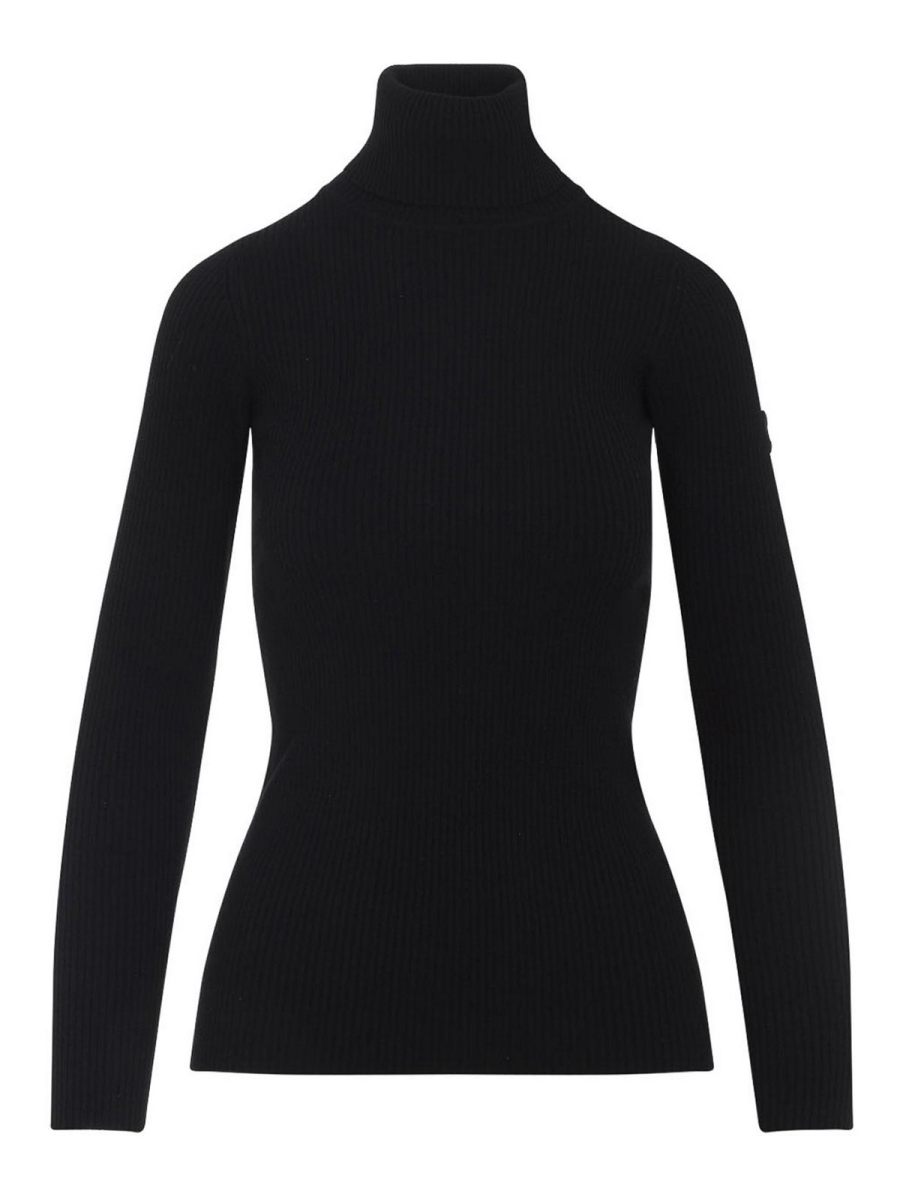 Yves Salomon Pull Col Rond - Noir