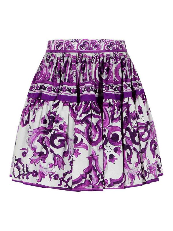 Dolce & Gabbana Jupe Midi - Violet