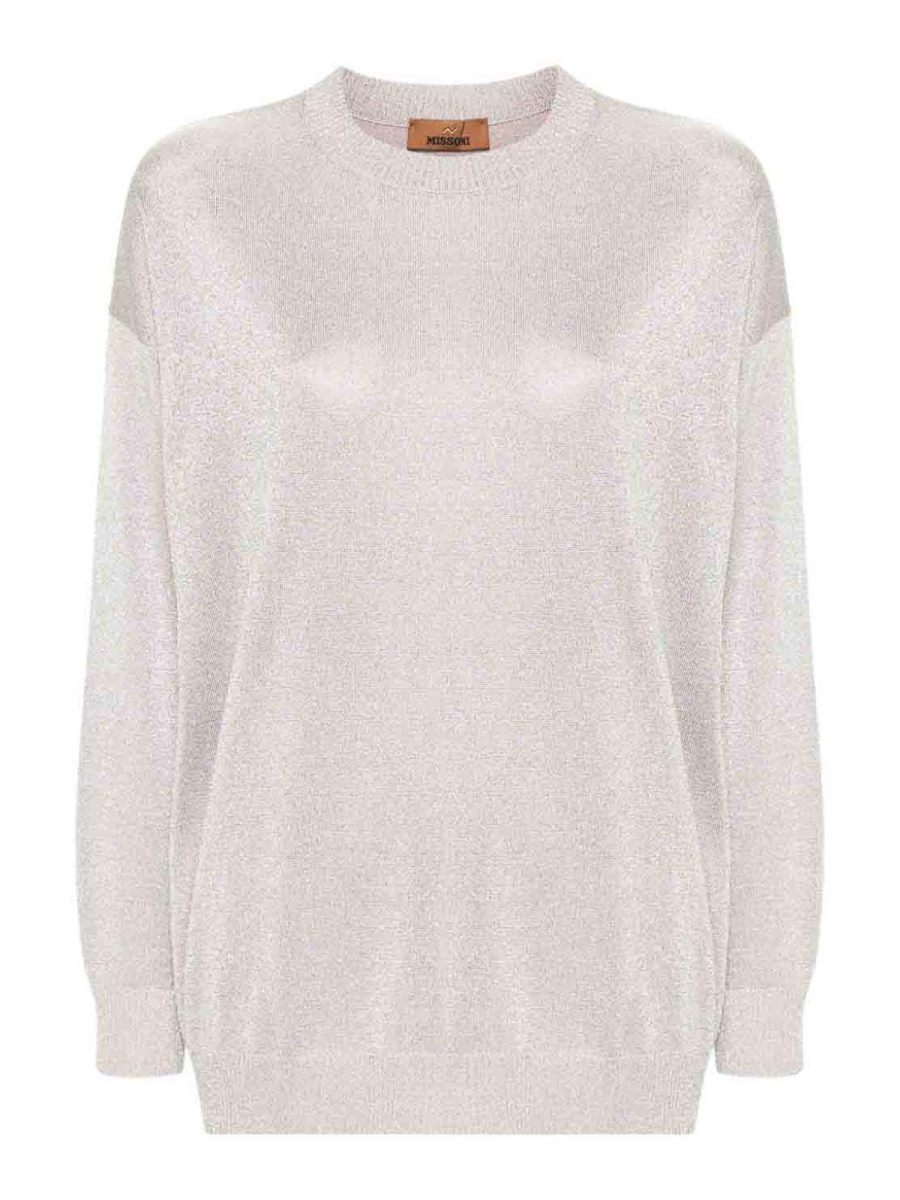 Missoni Pull Col Rond - Rose Clair