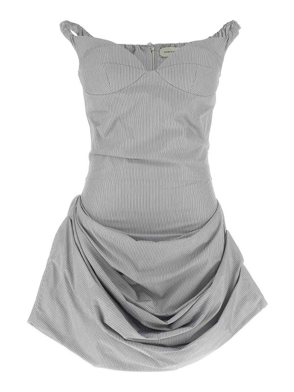 Magda Butrym Robe Au Genou - Gris