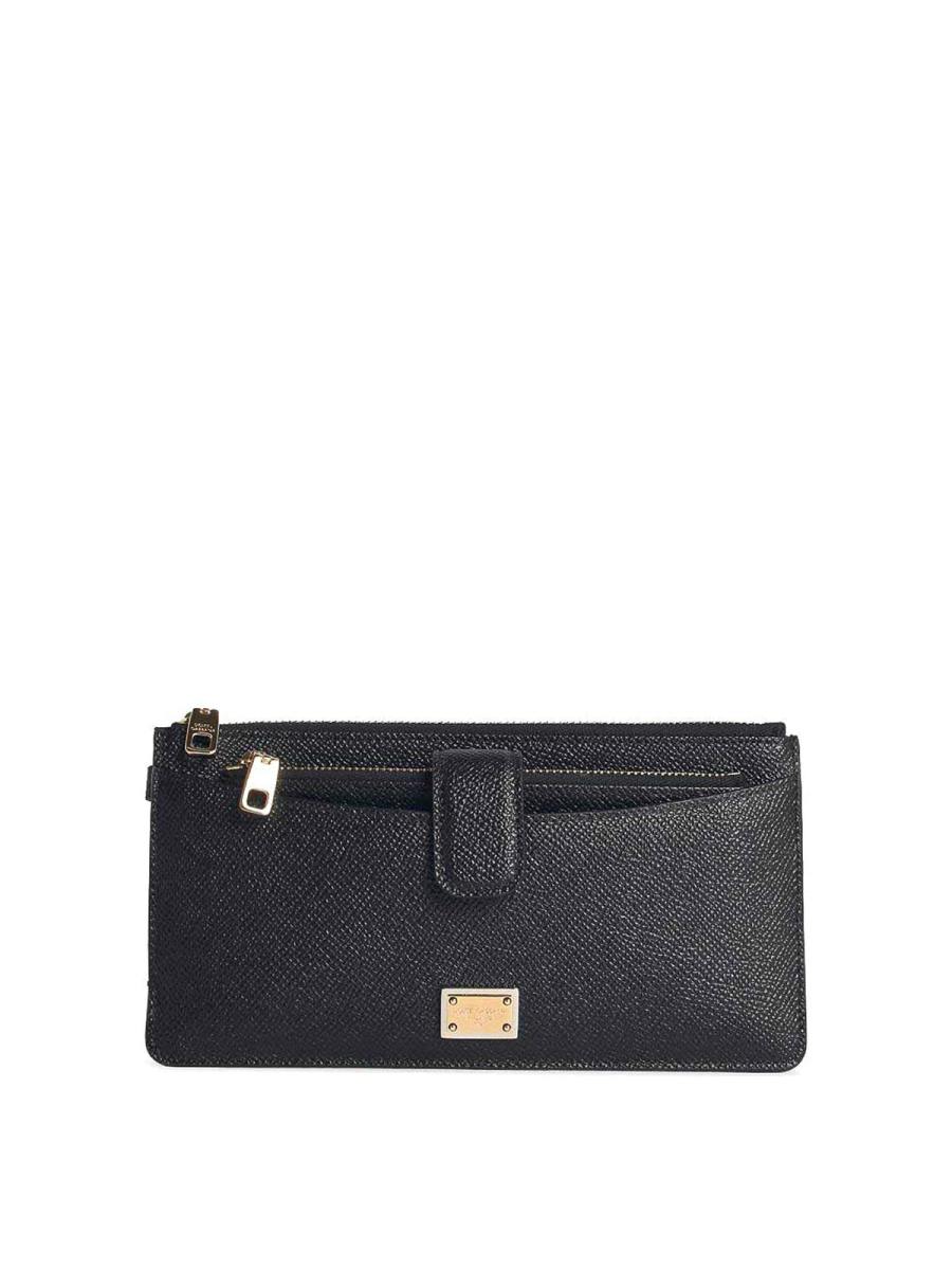 Dolce & Gabbana Manteau En Cuir - Noir
