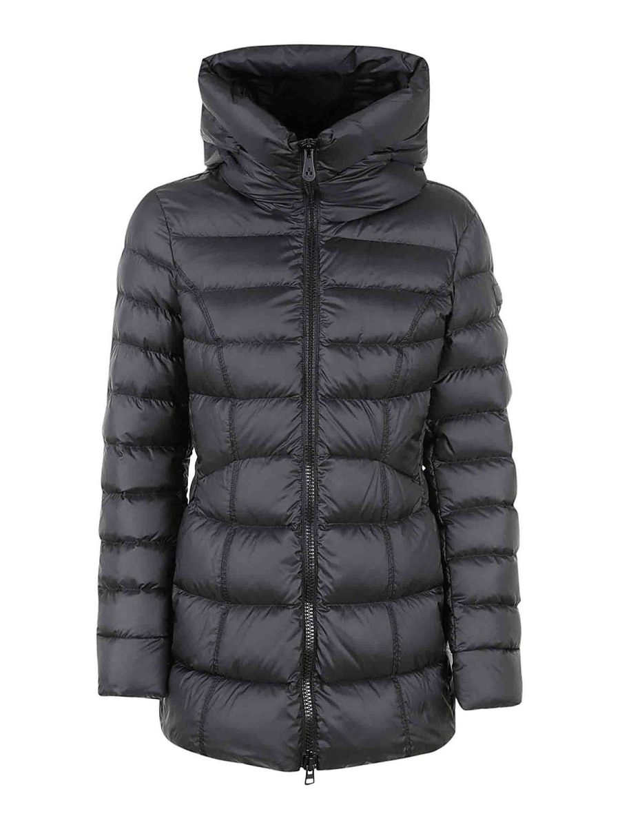 Peuterey Manteau Au Genou - Noir
