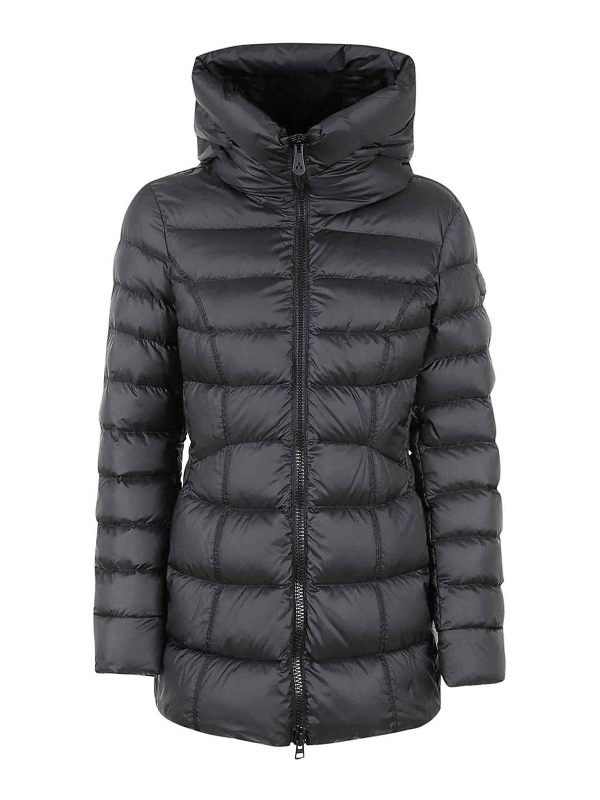 Peuterey Manteau Au Genou - Noir