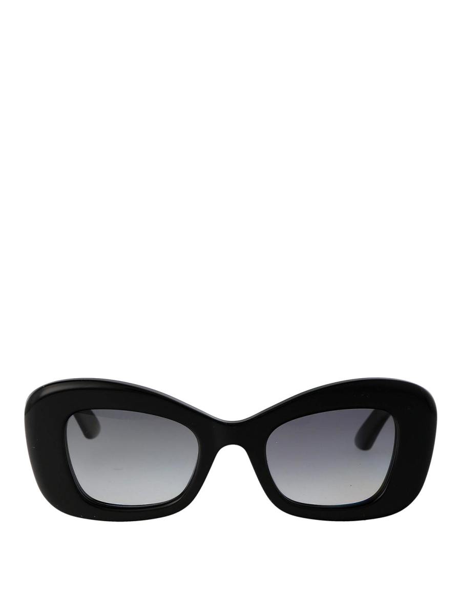 Alexander Mcqueen Lunettes De Soleil - Noir