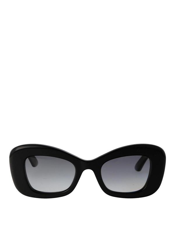 Alexander Mcqueen Lunettes De Soleil - Noir