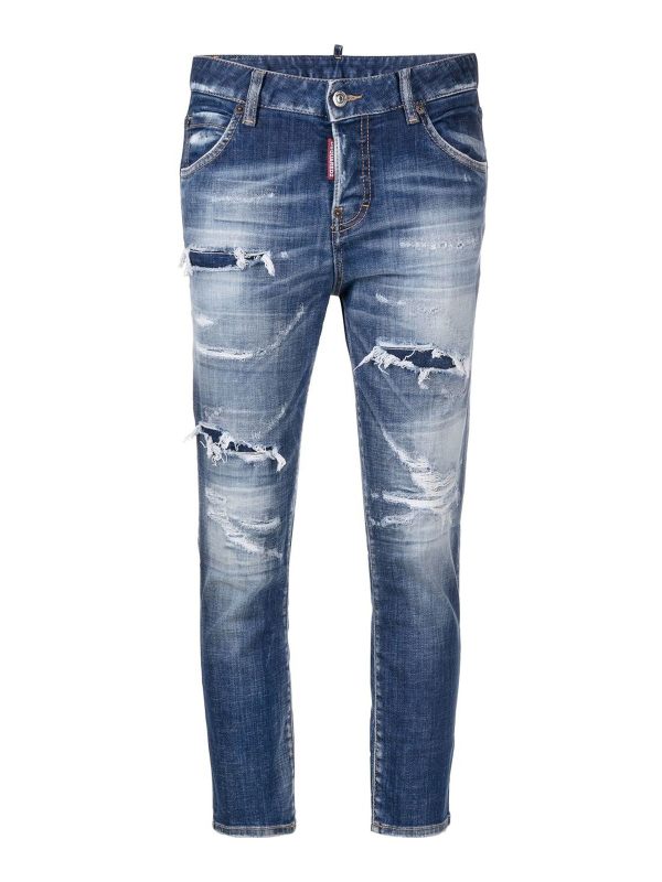 Dsquared2 Jean Droit - Bleu