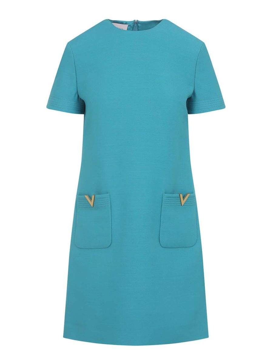 Valentino Robe Courte - Bleu