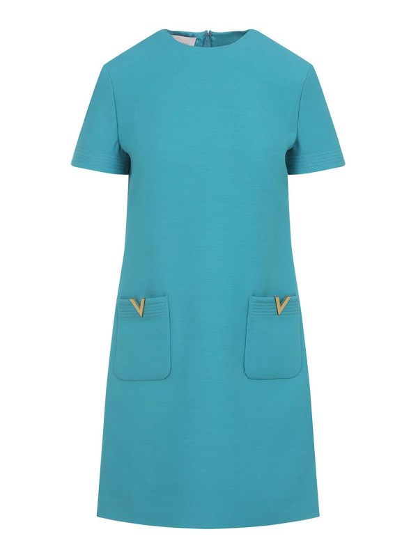 Valentino Robe Courte - Bleu