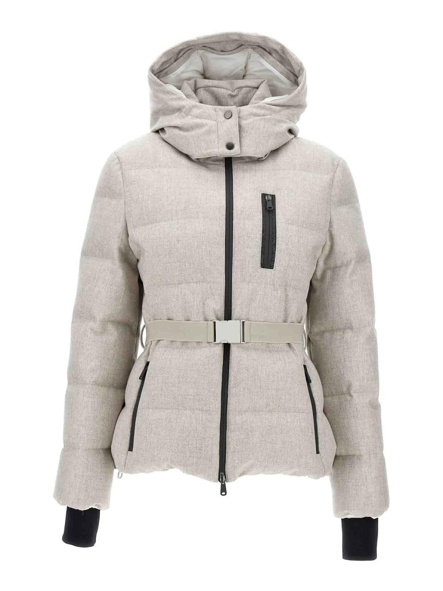 Brunello Cucinelli Blouson Rembourré - Gris