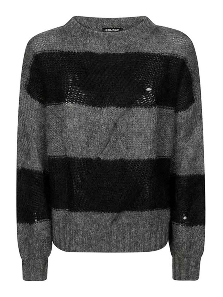 Dondup Pull Col Rond - Gris