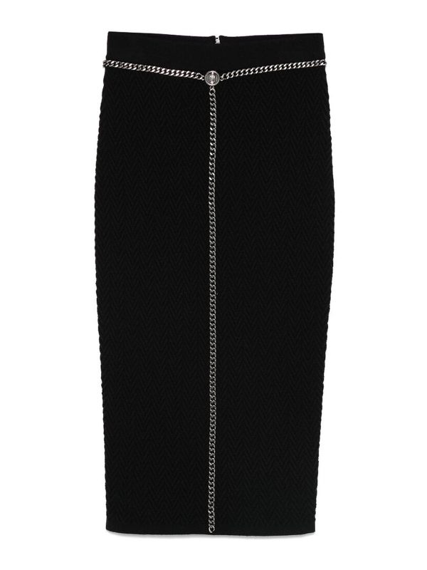 Elisabetta Franchi Jupe Midi - Noir