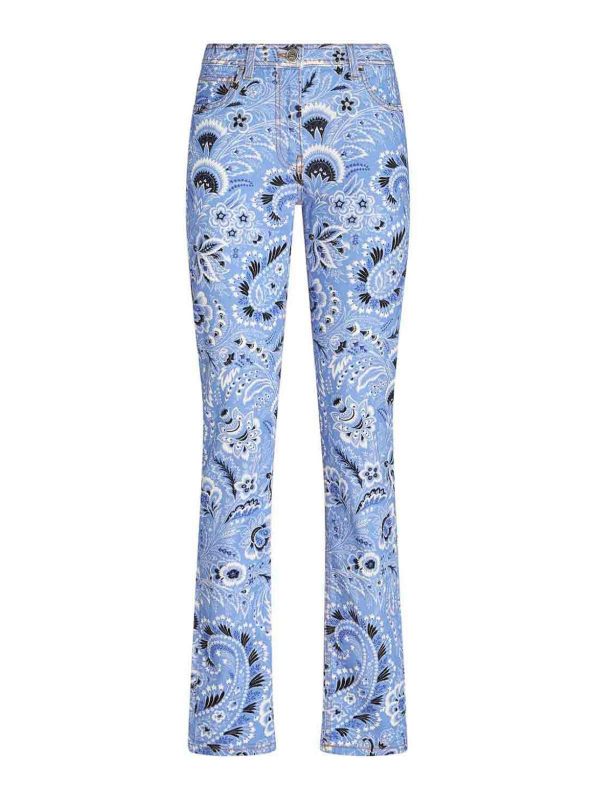 Etro Jean Droit - Bleu