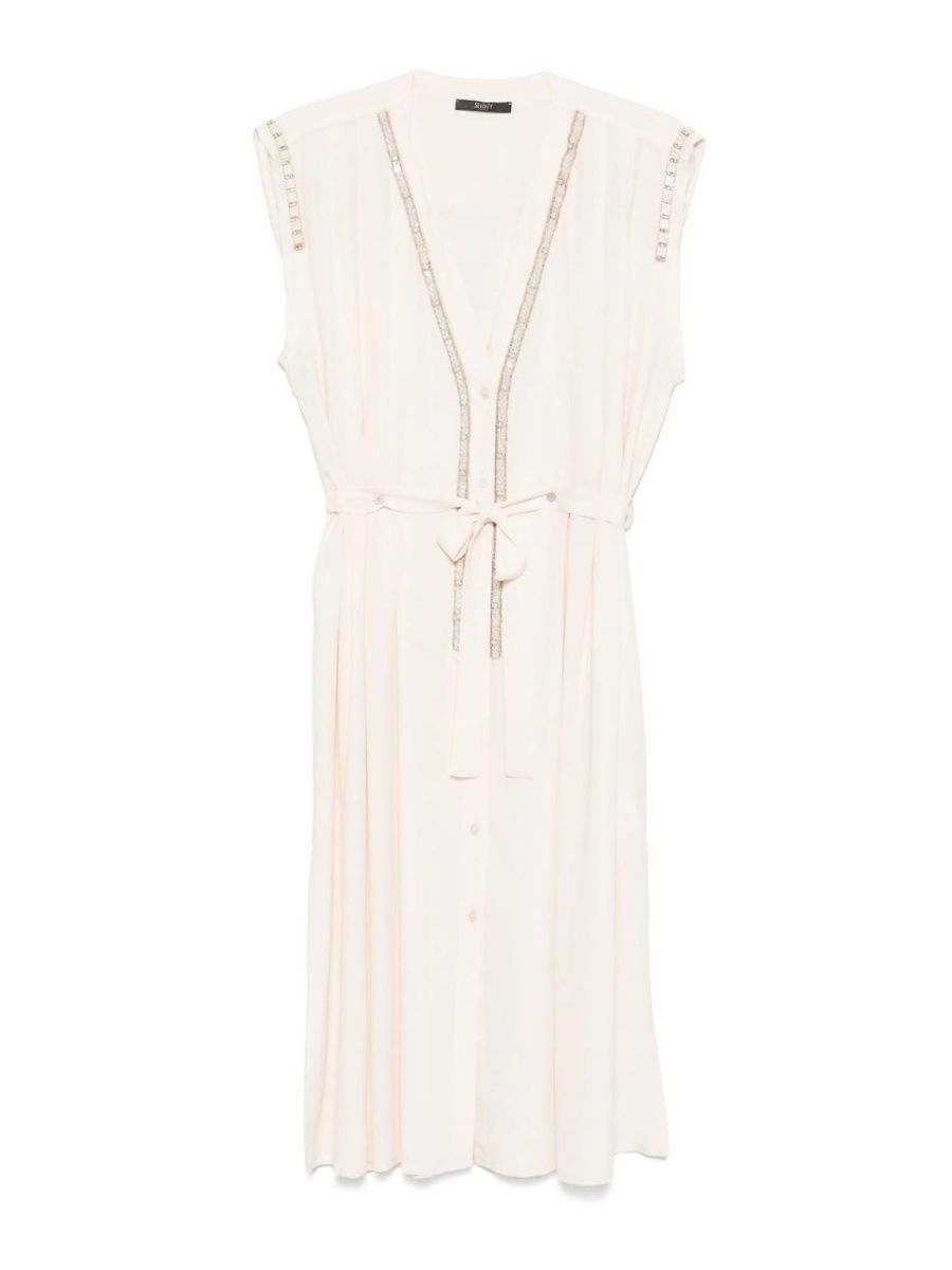 Seventy Robe Au Genou - Crème