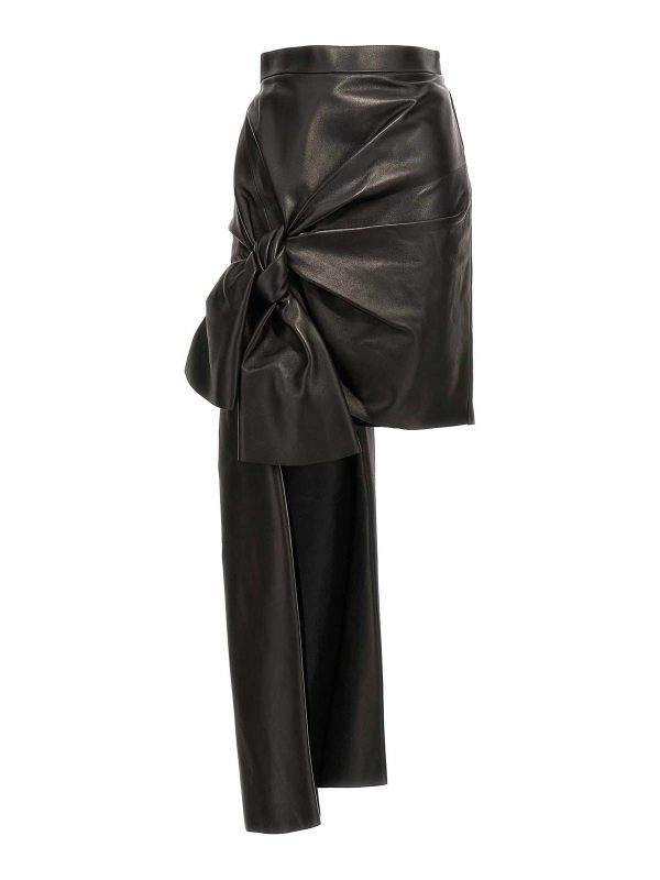 Alexander Mcqueen Jupe Midi - Noir
