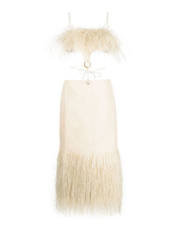 Jacquemus Robe Au Genou - Blanc