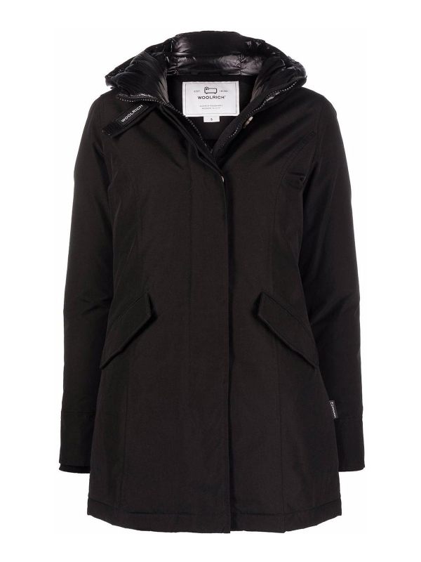 Woolrich Manteau Au Genou - Noir