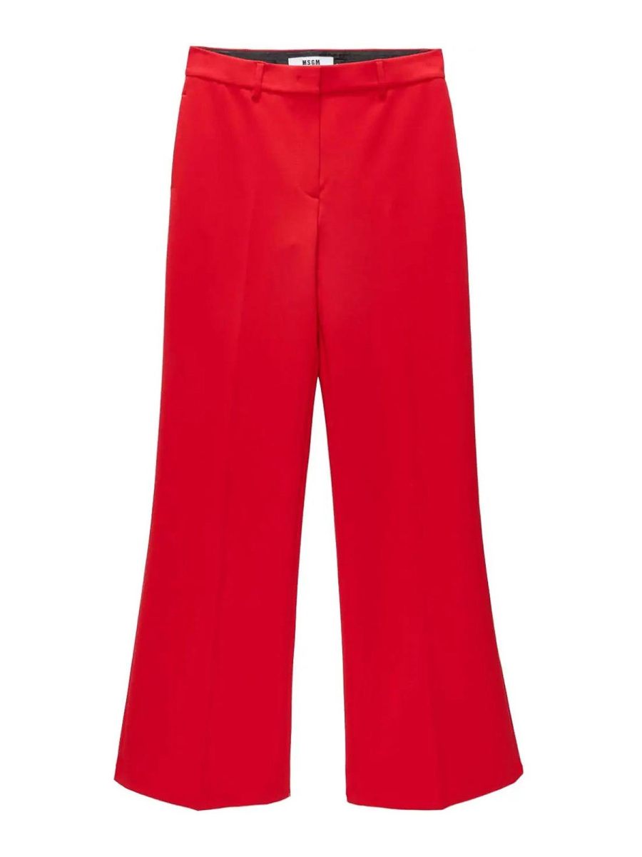 M. S.G. M. Pantalon Couturier - Rouge