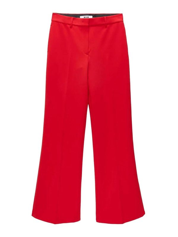 M. S.G. M. Pantalon Couturier - Rouge