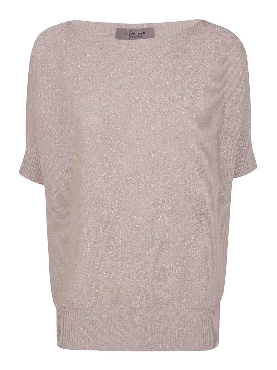 D. Exterior Pull Col Rond - Blanc
