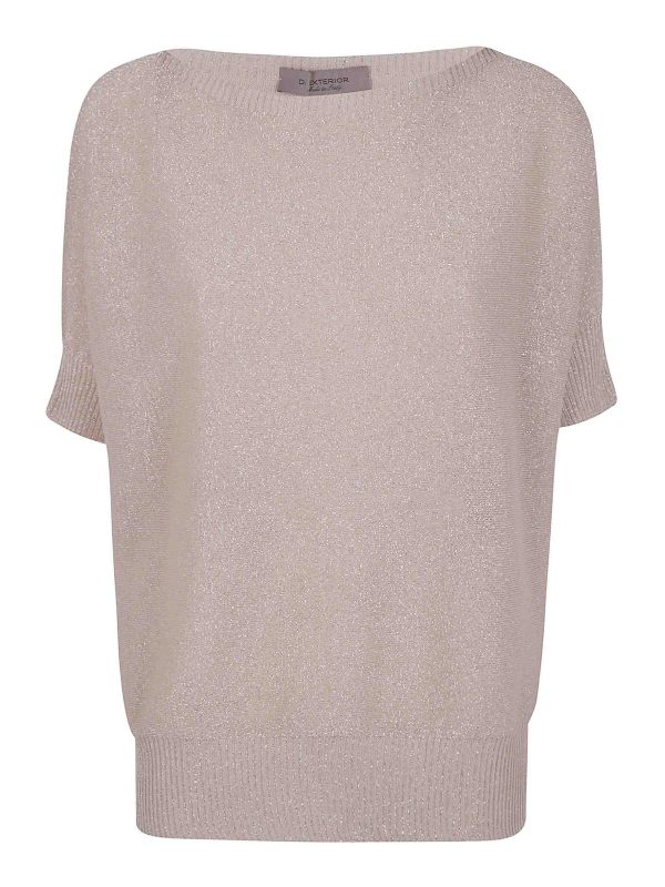 D. Exterior Pull Col Rond - Blanc