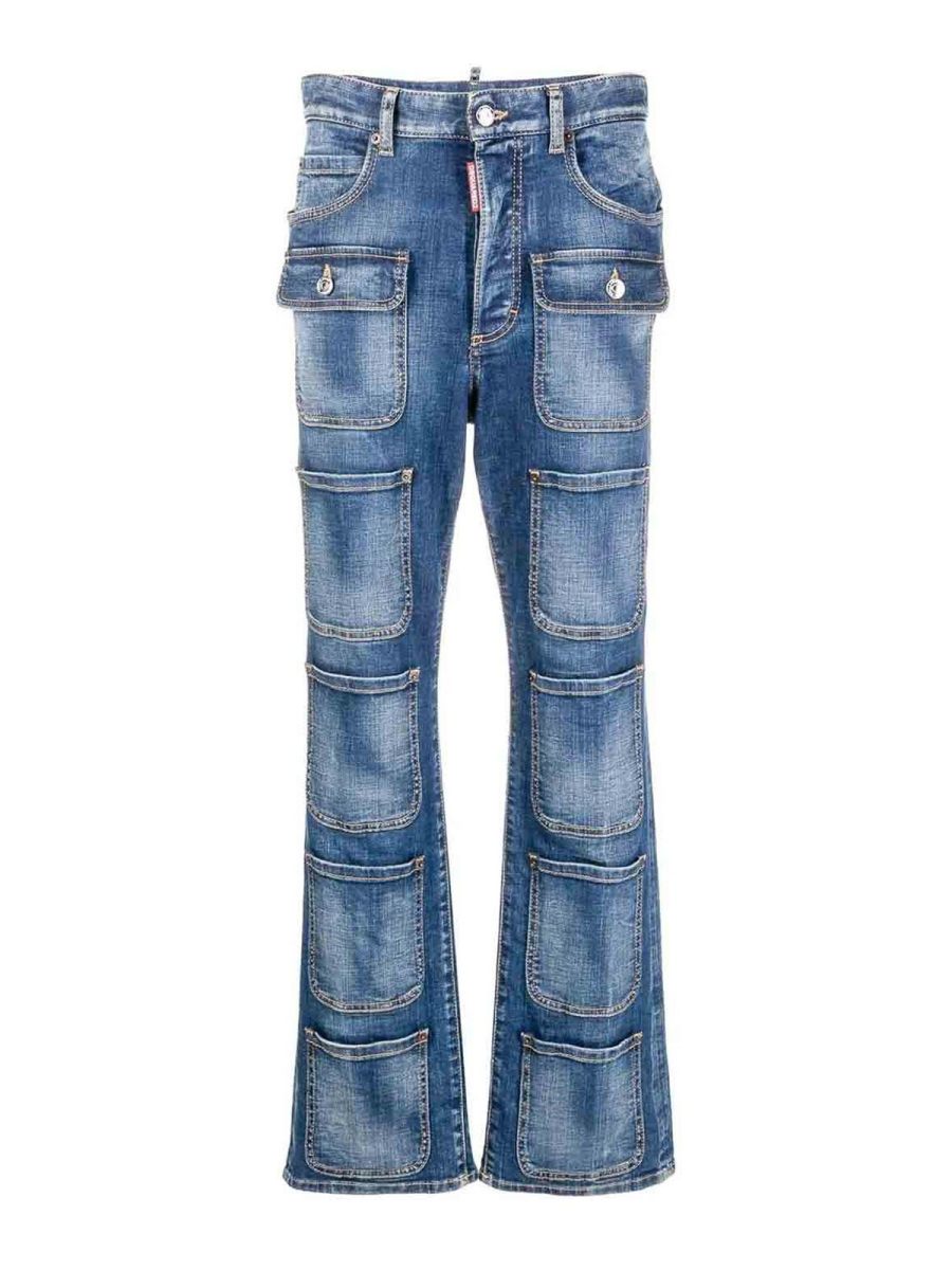 Dsquared2 Jean Droit - Bleu
