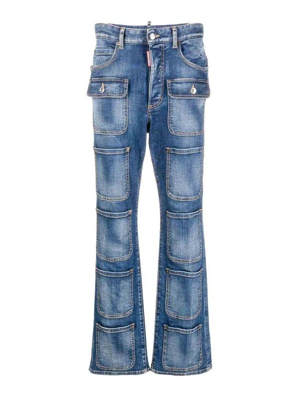 Dsquared2 Jean Droit - Bleu