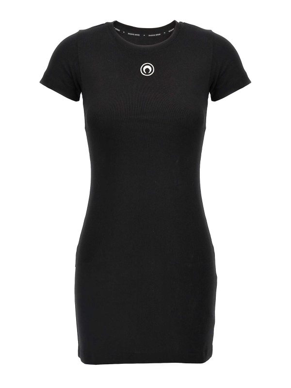 Marine Serre Robe Au Genou - Noir