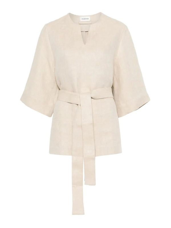 P. A.R. O.S. H. Pull À Col V - Beige