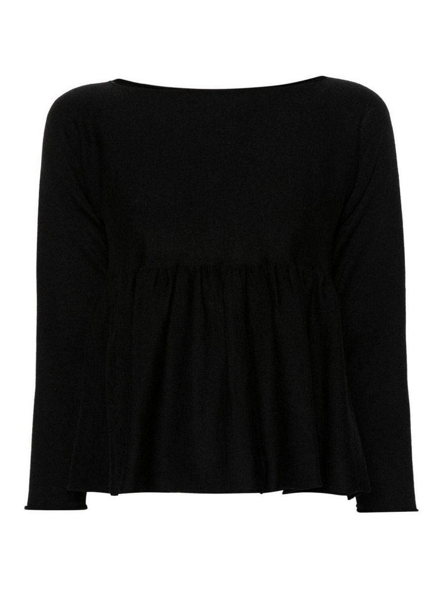 Daniela Gregis Pull Col Bateau - Noir
