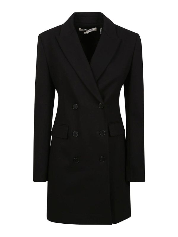 Diane Von Furstenberg Robe Au Genou - Noir
