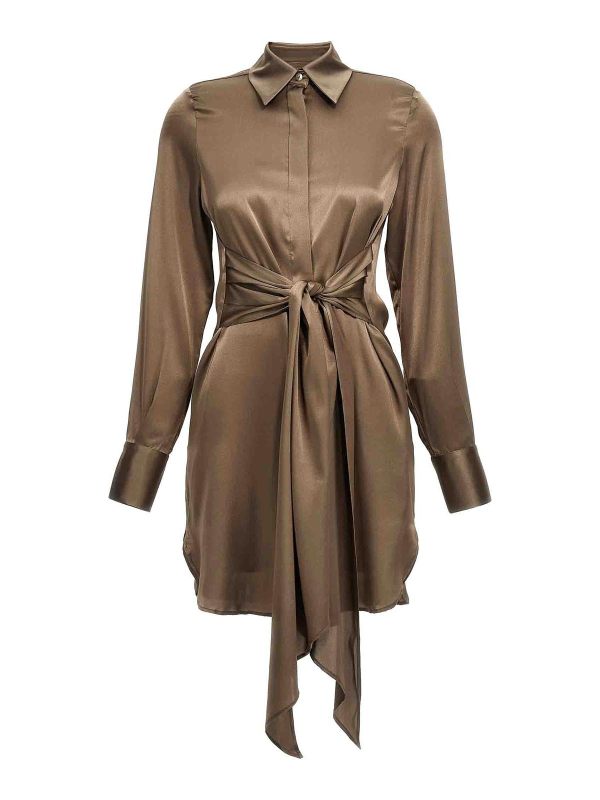 Le Twins Robe Courte - Marron