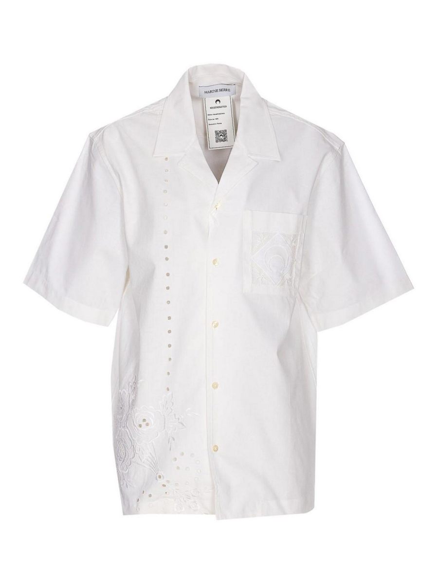 Marine Serre Chemise - Blanc