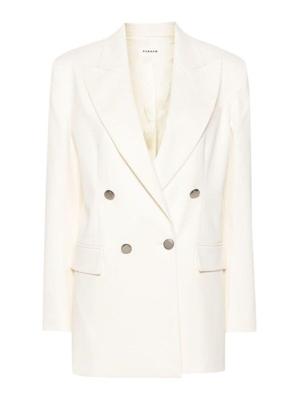 P. A.R. O.S. H. Veste Casual - Blanc