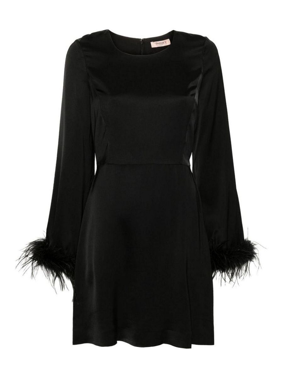 Twinset Robe Au Genou - Noir