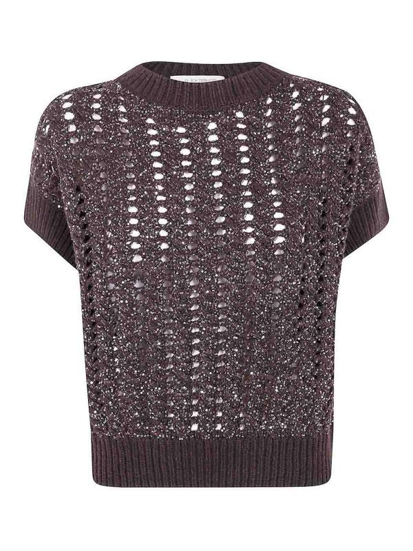 D. Exterior Pull Col Rond - Gris