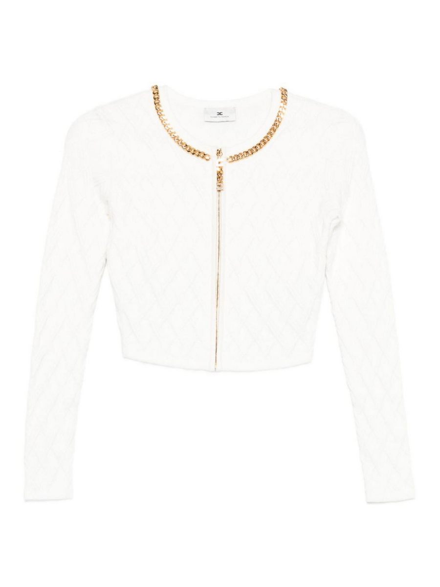 Elisabetta Franchi Cardigan - Blanc