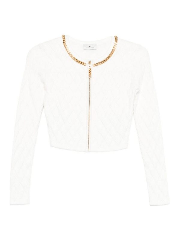 Elisabetta Franchi Cardigan - Blanc
