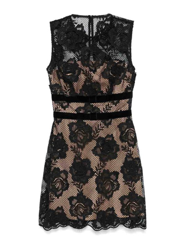 Self Portrait Robe Courte - Noir
