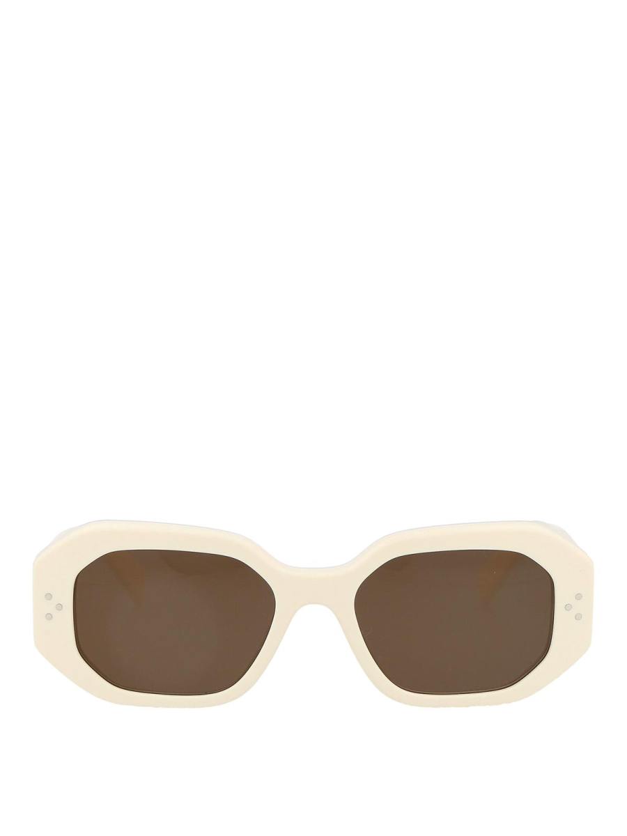 Céline Lunettes De Soleil - Blanc
