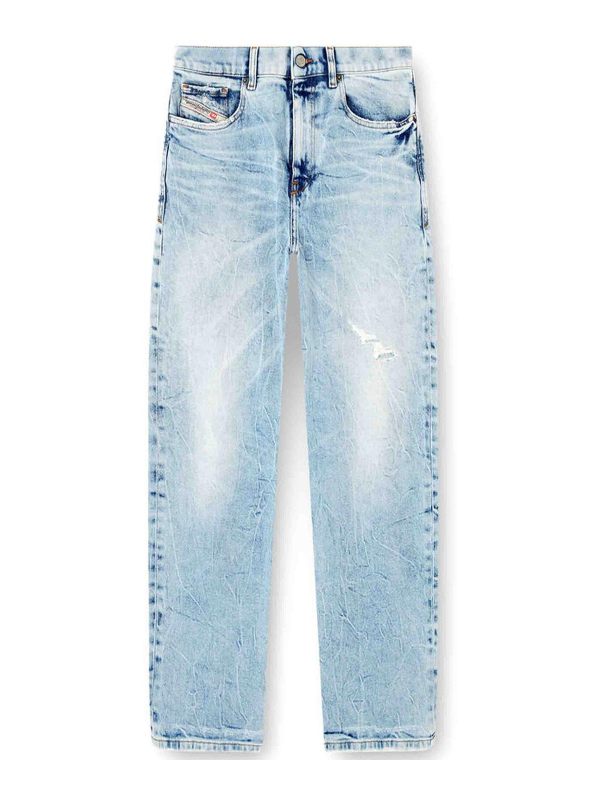Diesel Jean Droit - Foncé Délavé