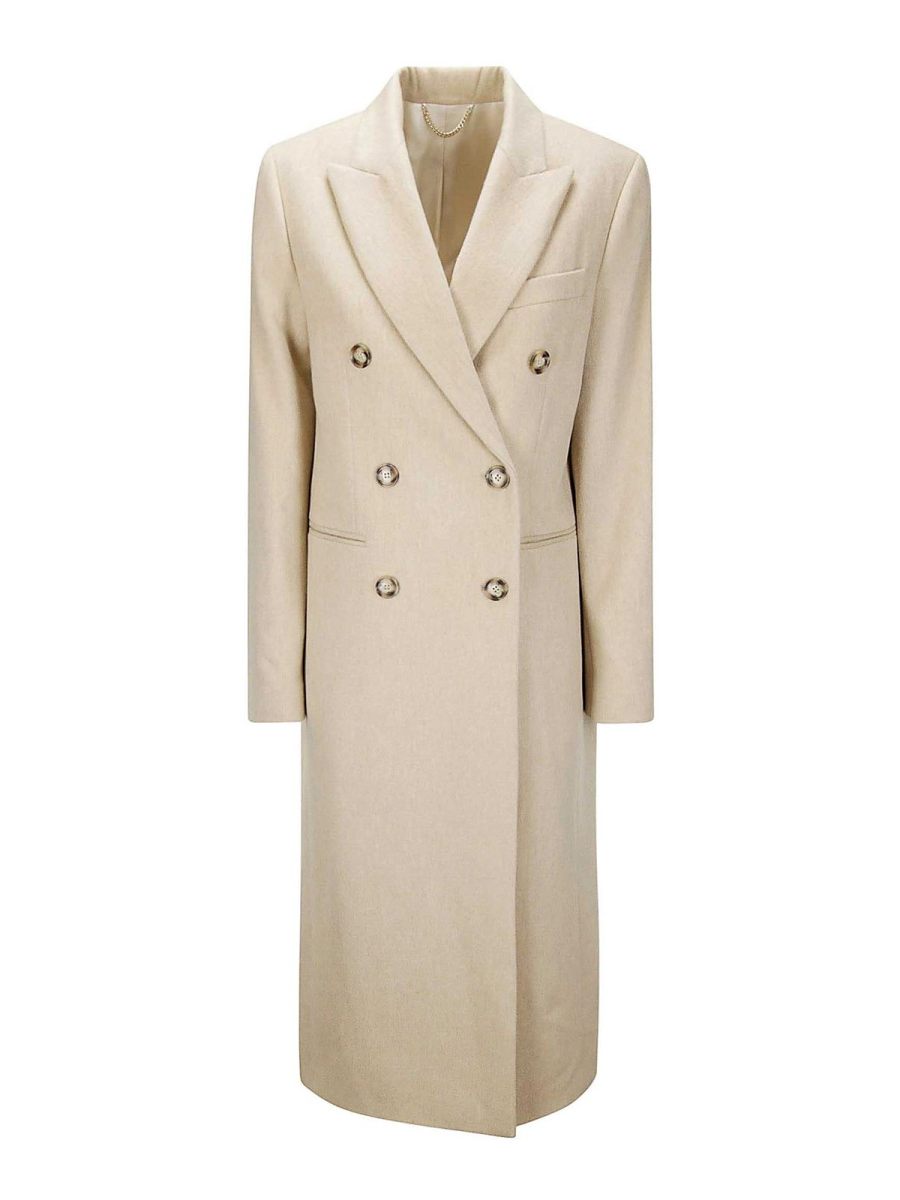 Victoria Beckham Manteau Court - Beige