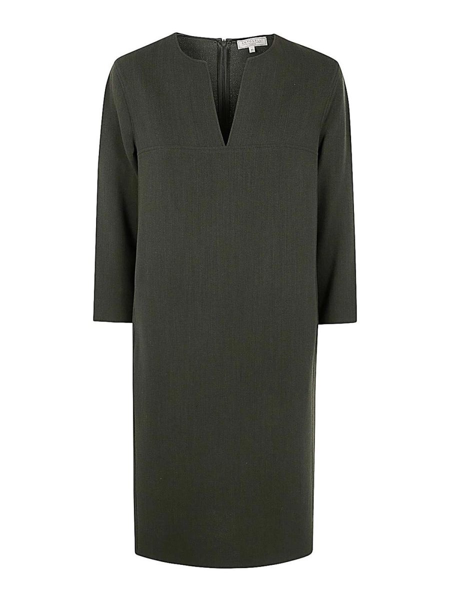 Antonelli Firenze Robe Au Genou - Vert