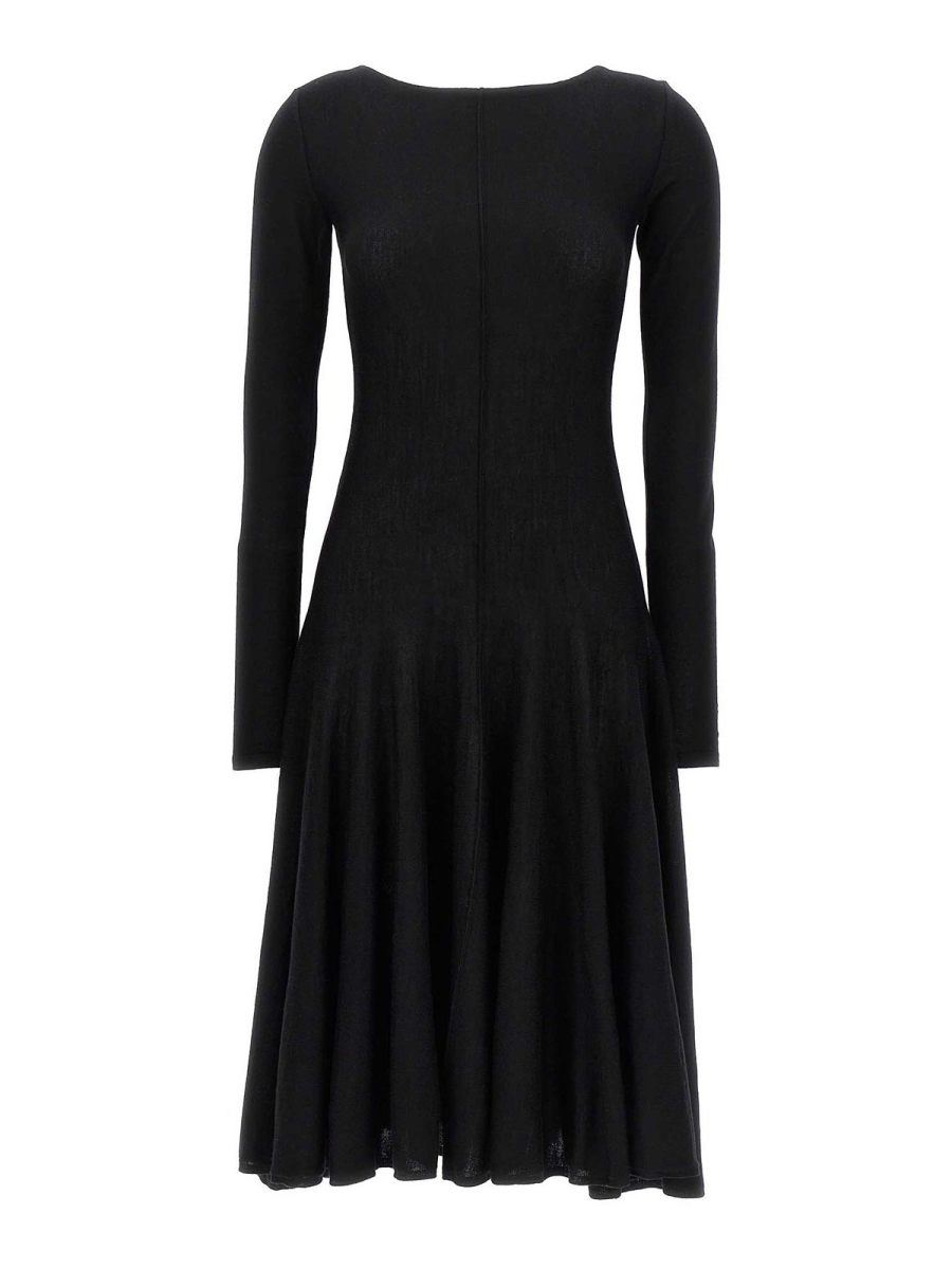 Khaite Robe Au Genou - Noir